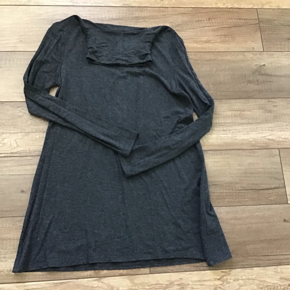Long Charcoal Gray Turtleneck